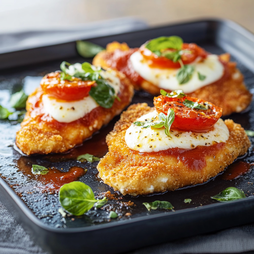 Escalope de poulet mozzarella depuis recettemoderne