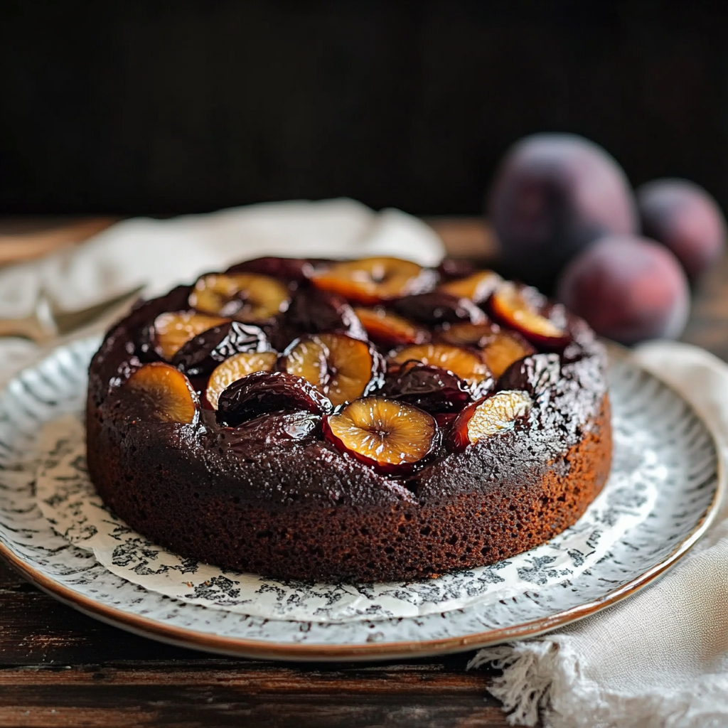 Moelleux aux prunes depuis recettemoderne