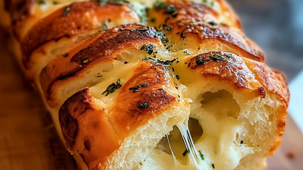 Brioche effilée beurre d'ail depuis recettemoderne