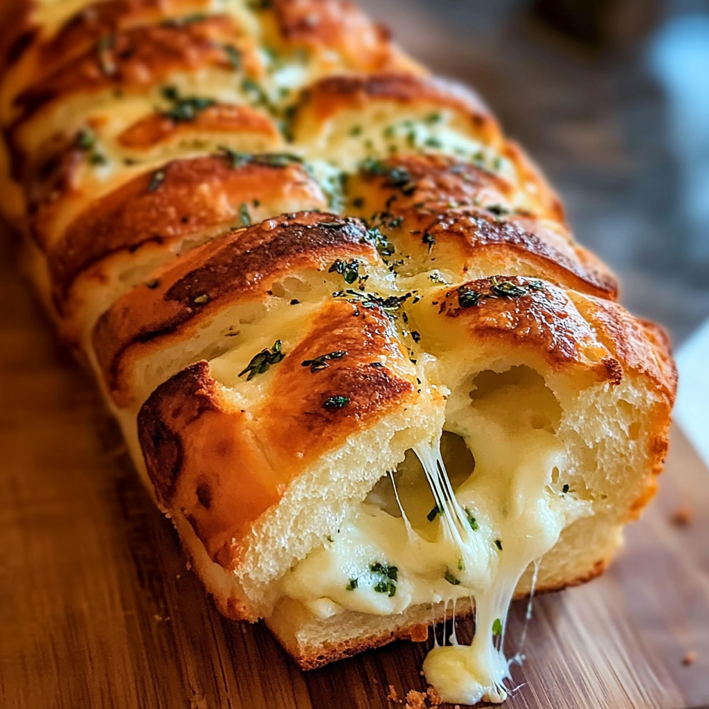 Brioche effilée beurre d'ail depuis recettemoderne