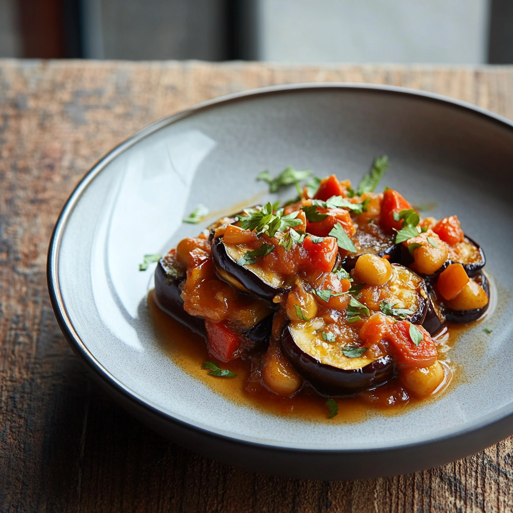 confit d’aubergine aux épices depuis recettemoderne