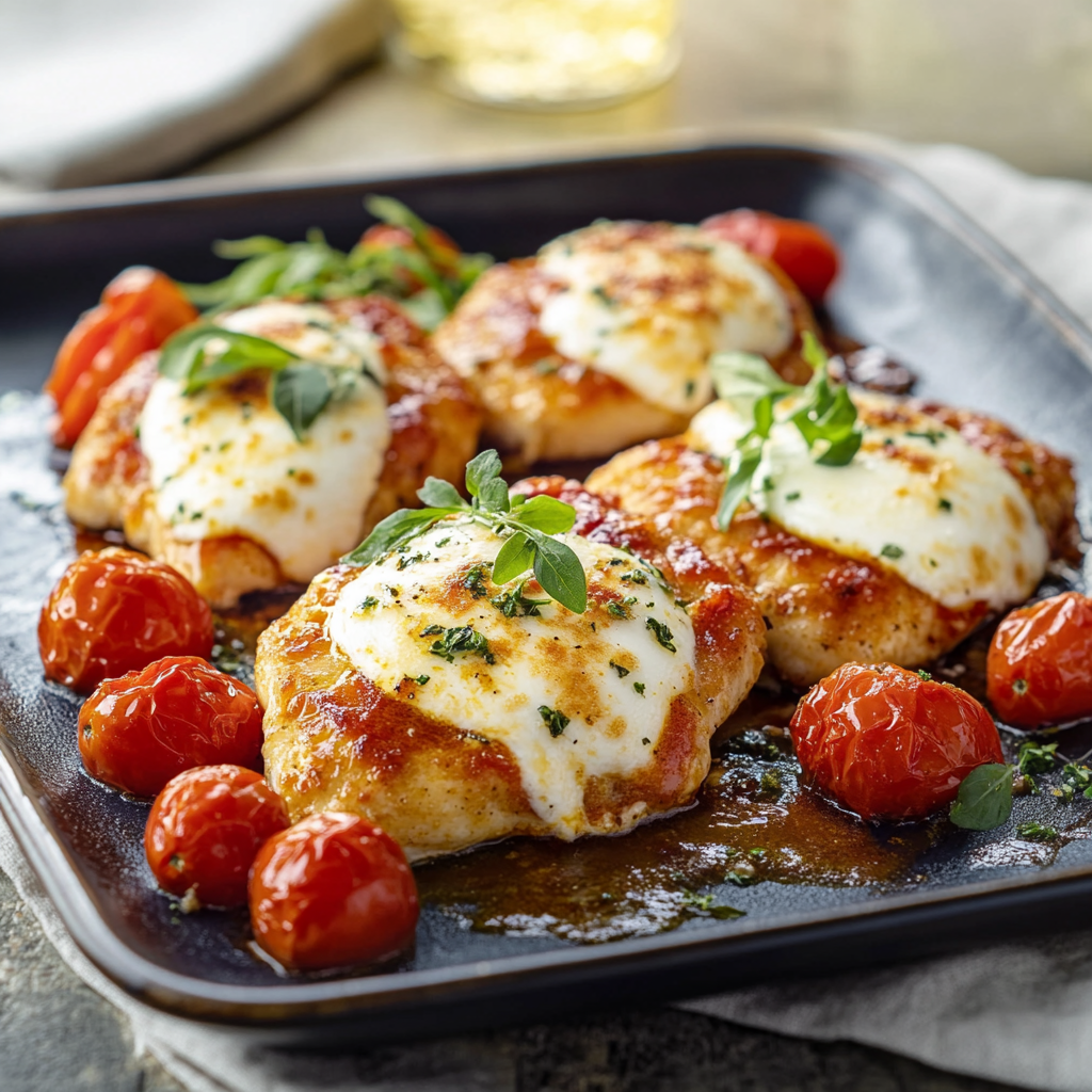 Escalope de poulet mozzarella depuis recettemoderne