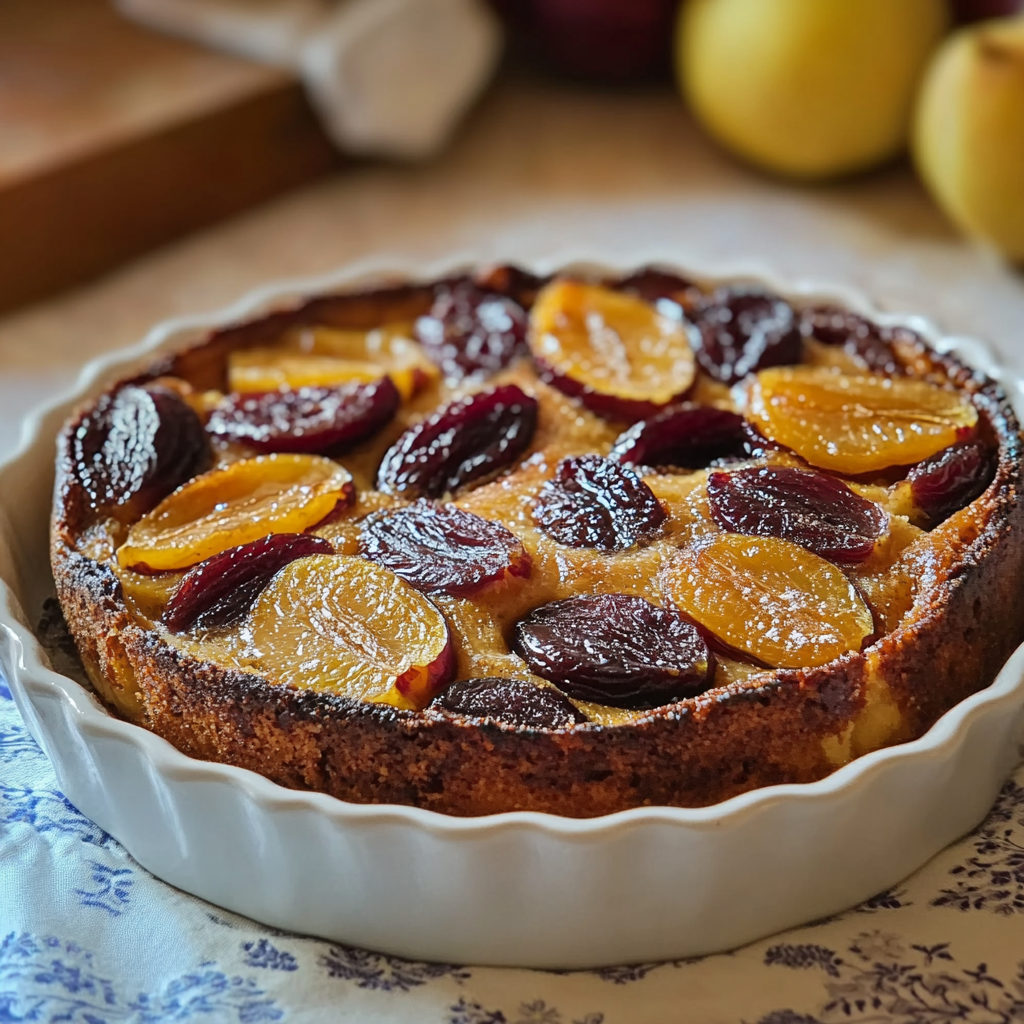 Moelleux aux prunes depuis recettemoderne