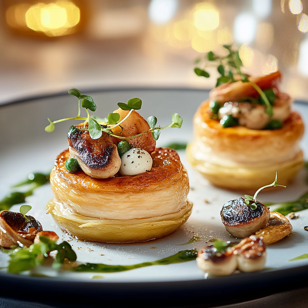 Vol-au-vent au poulet depuis recettemoderne