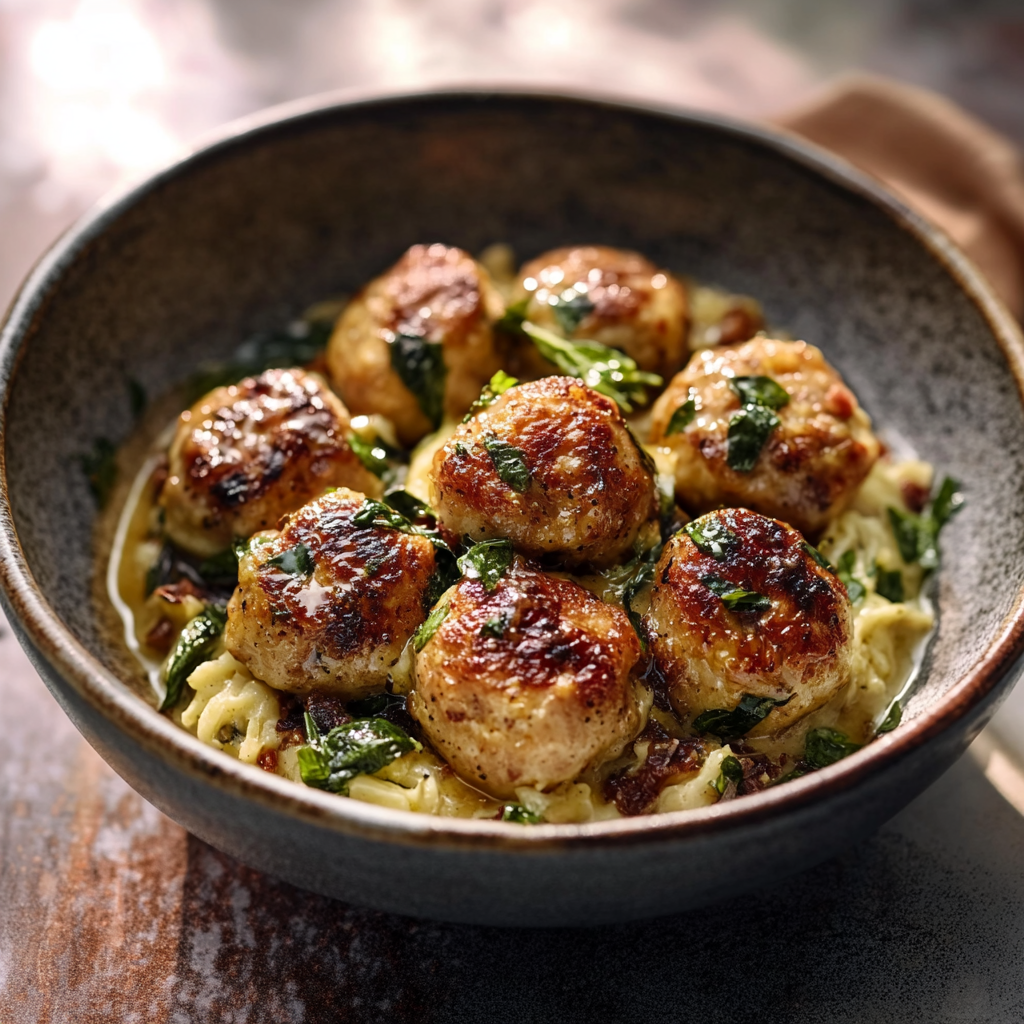 Boulettes de poulet au beurre citronné depuis recettemoderne