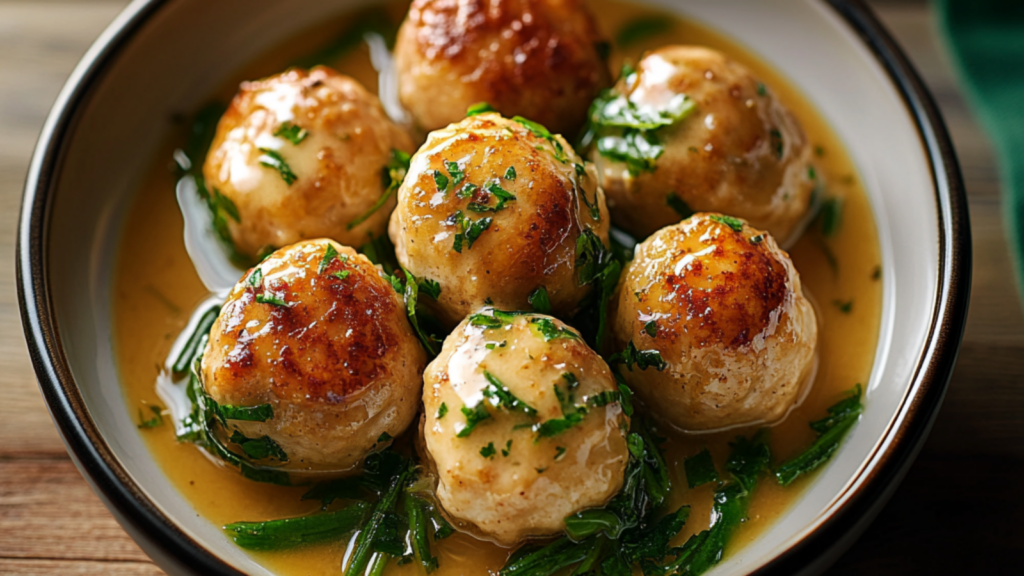 Boulettes de poulet au beurre citronné depuis recettemoderne