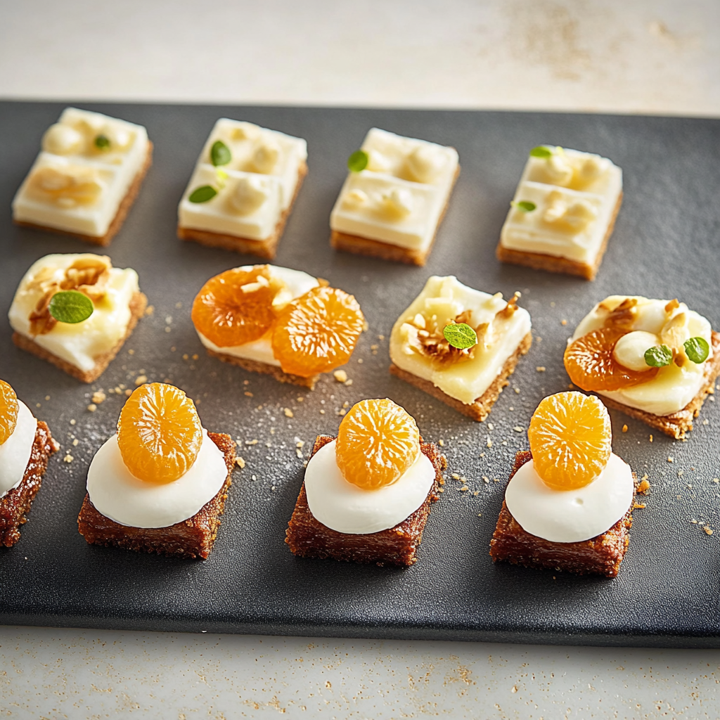 Mignardises amande orange depuis recettemoderne