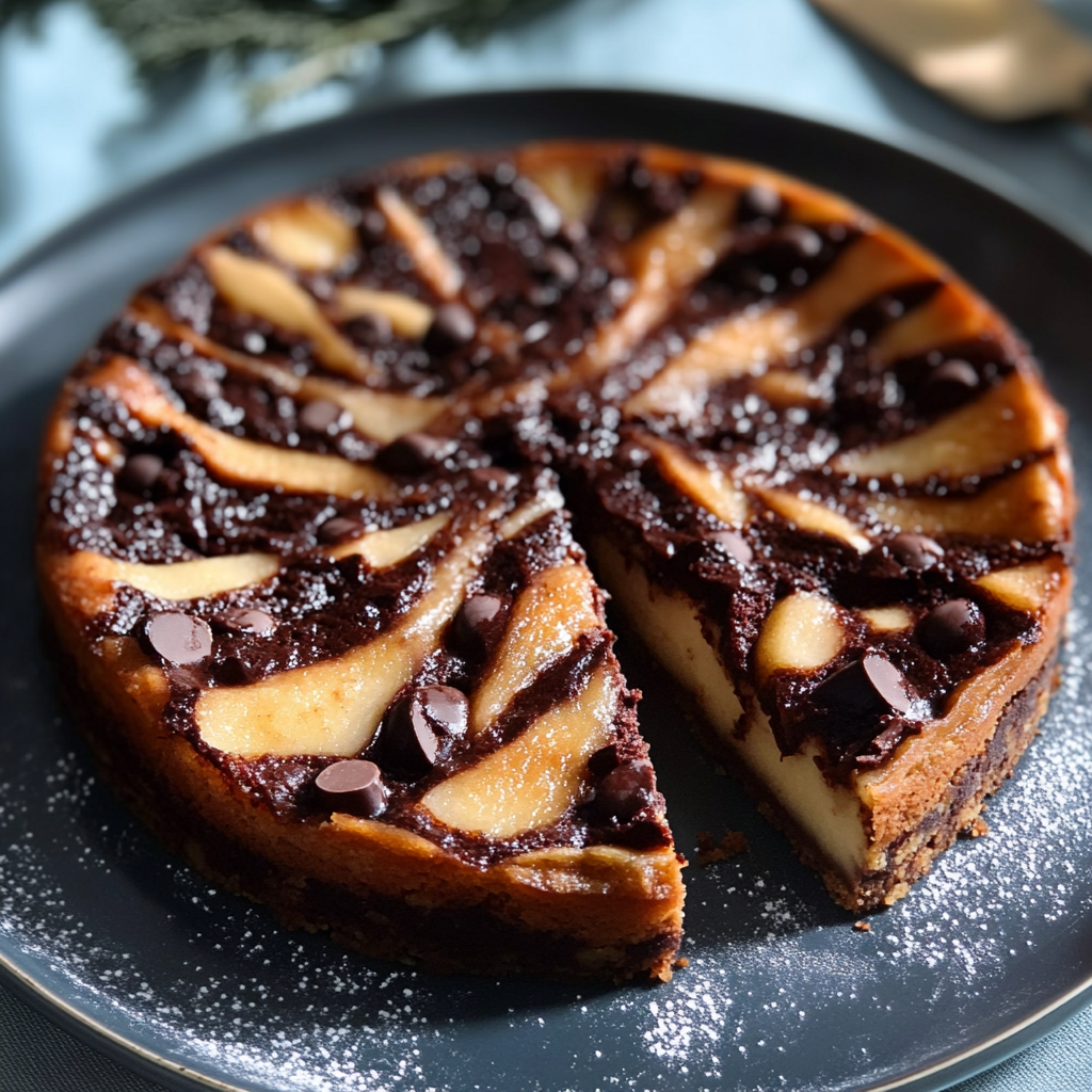 Clafoutis aux Poires et au Chocolat depuis recettemoderne