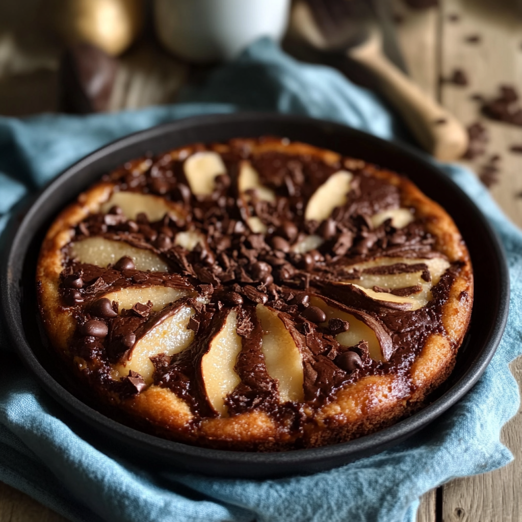 Clafoutis aux Poires et au Chocolat depuis recettemoderne