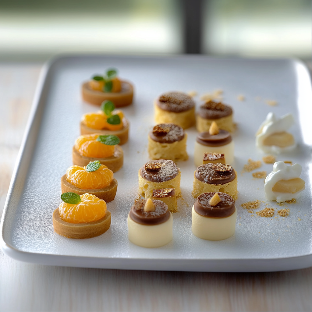 Mignardises amande orange depuis recettemoderne