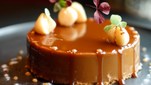 Entremet Poires et Caramel depuis recettemoderne