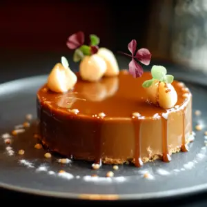 Entremet Poires et Caramel depuis recettemoderne