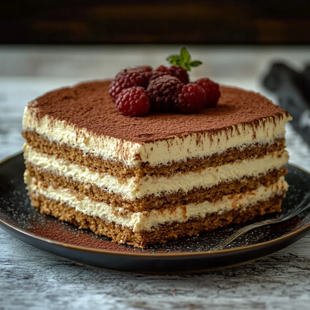 Gâteau à étages au tiramisu depuis recettemoderne