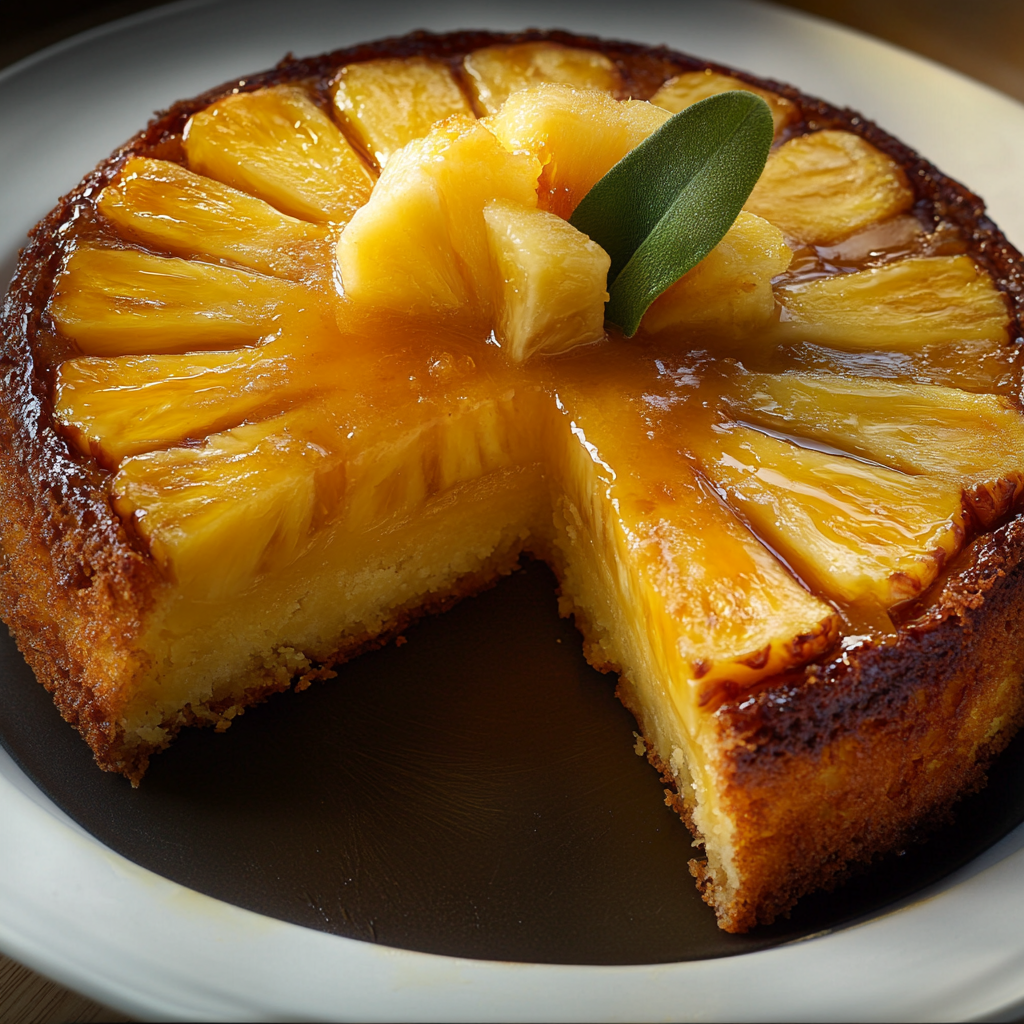 Gâteau de Semoule à l’Ananas depuis recettemoderne