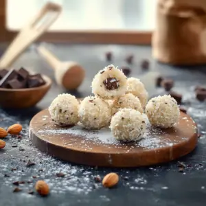 rochers aux amandes et chocolat blanc depuis recettemoderne