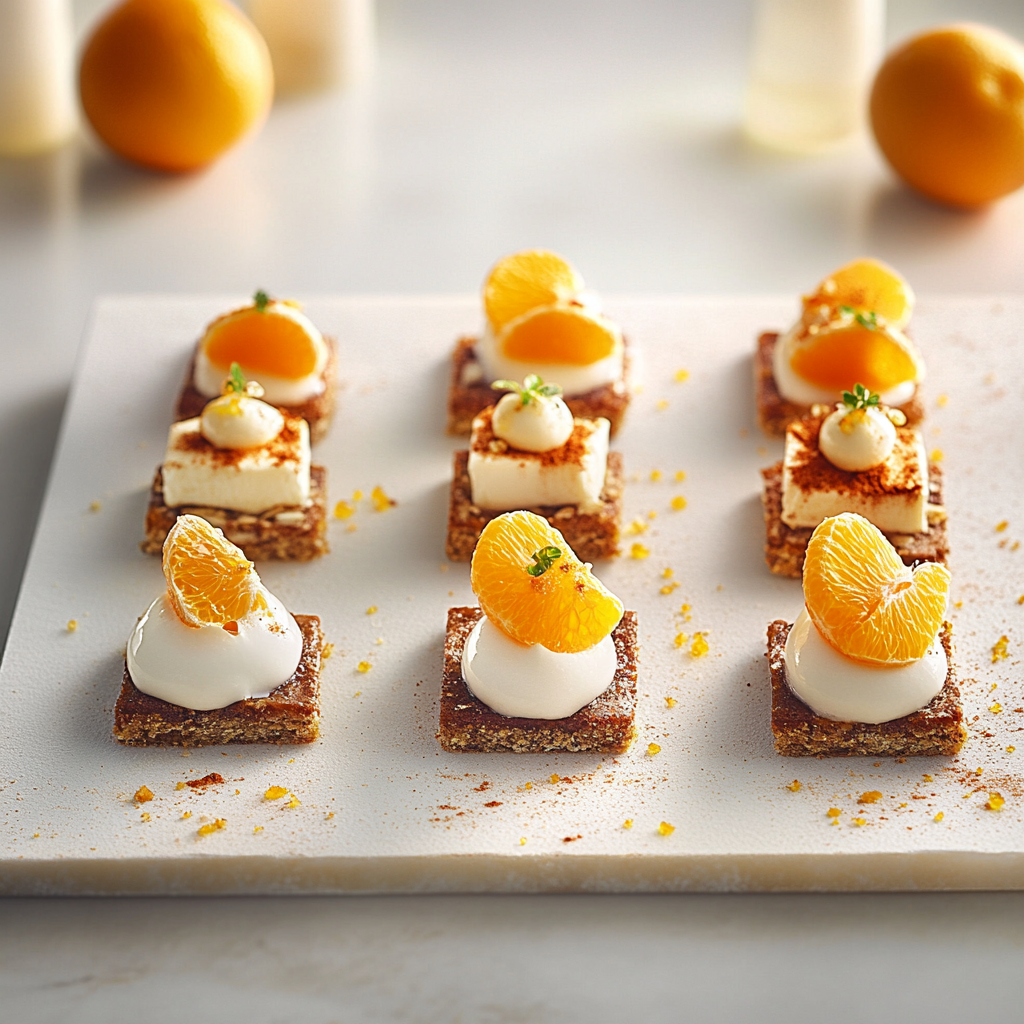 Mignardises amande orange depuis recettemoderne