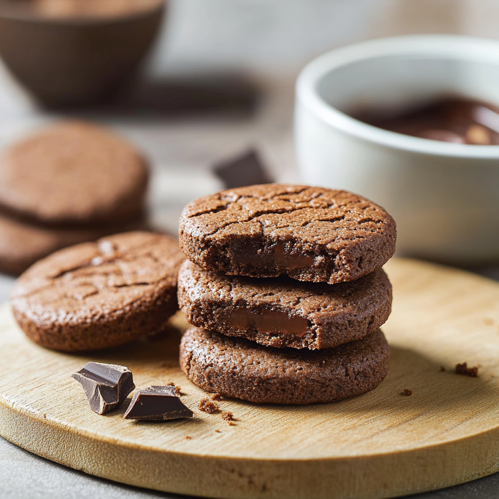 Biscuits sages aux noix au chocolat depuis recettemoderne