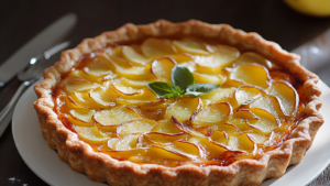 Tarte aux pommes de terre et poireaux depuis recettemoderne