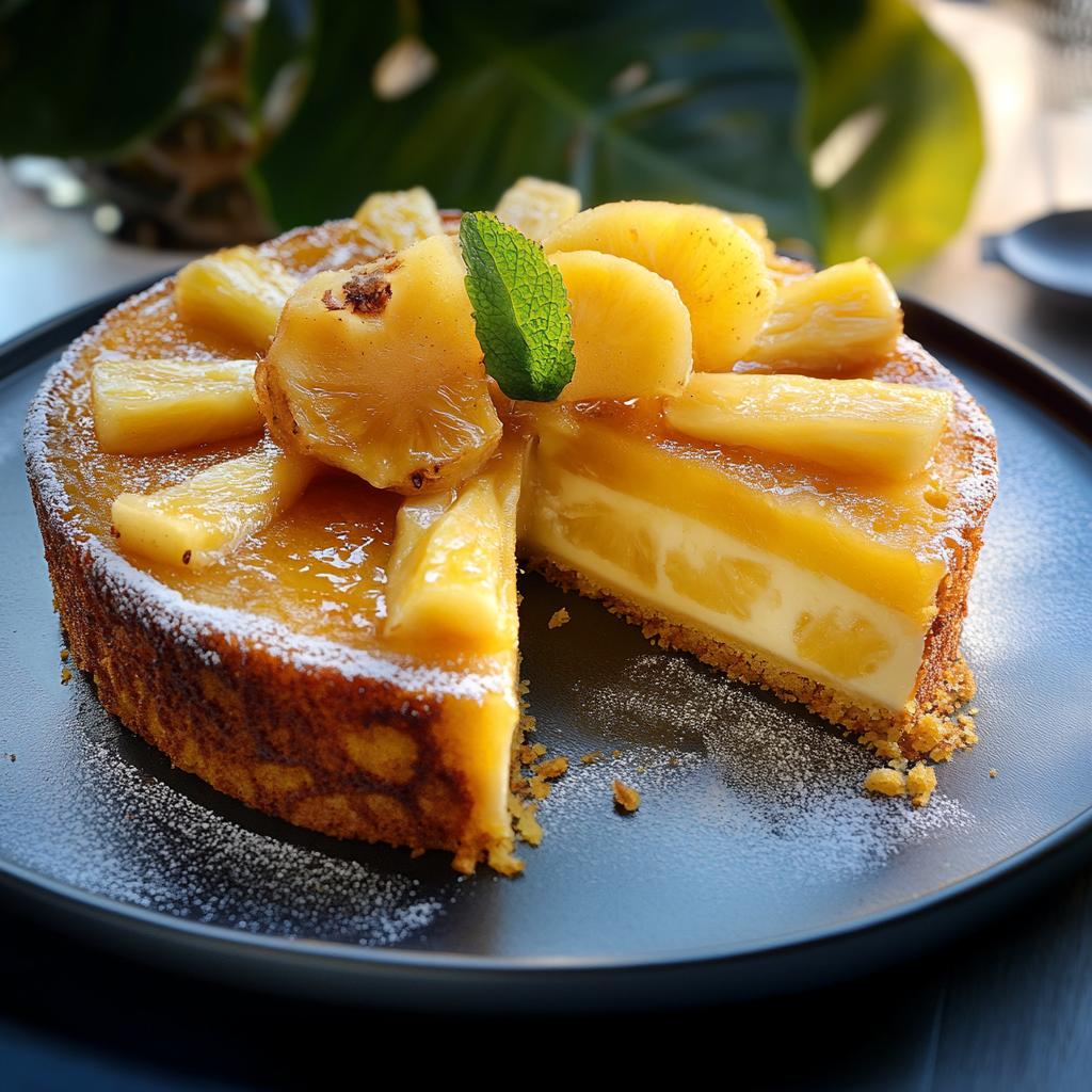 Gâteau de Semoule à l’Ananas depuis recettemoderne
