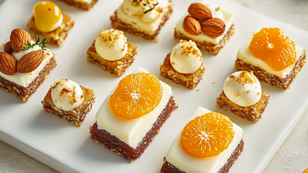 Mignardises amande orange depuis recettemoderne