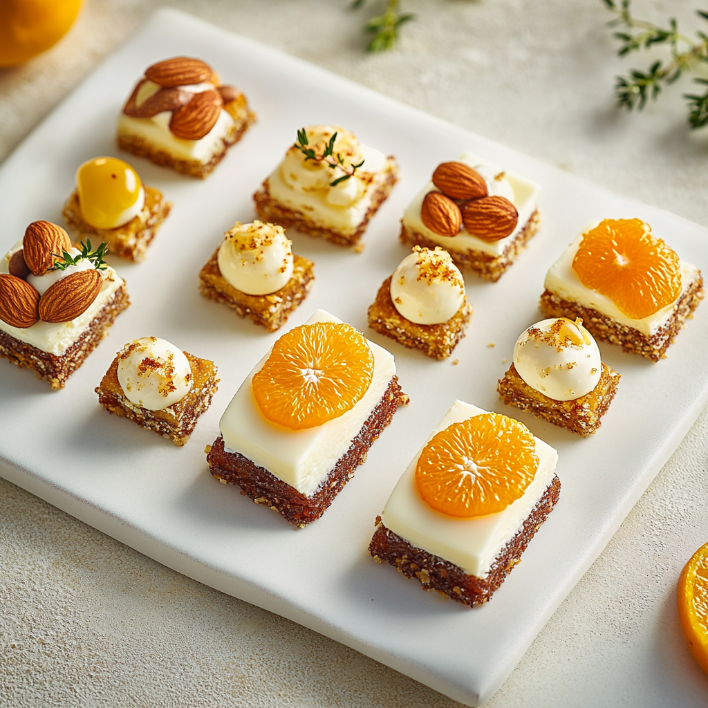 Mignardises amande orange depuis recettemoderne