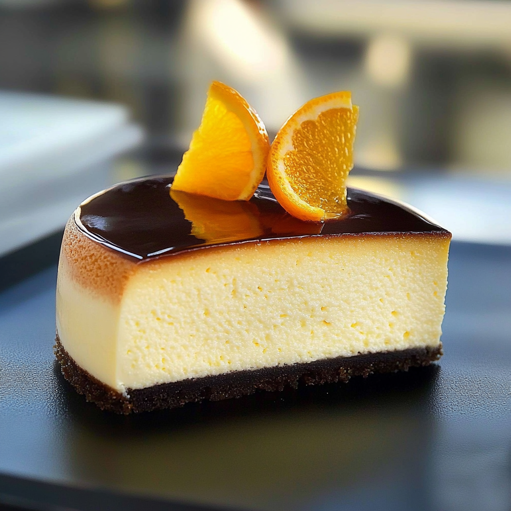 Cheesecake japonais chocolat orange depuis recettemoderne