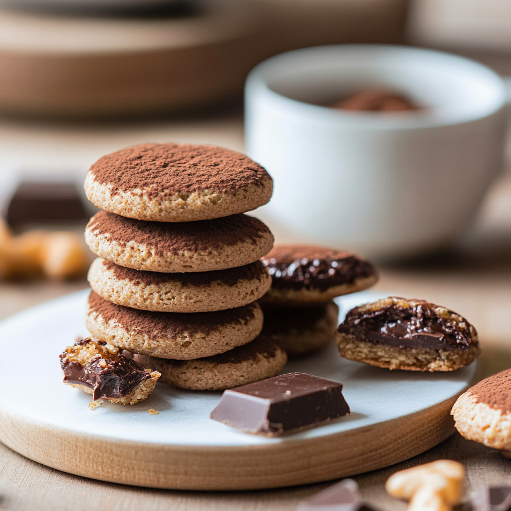 Biscuits sages aux noix au chocolat depuis recettemoderne