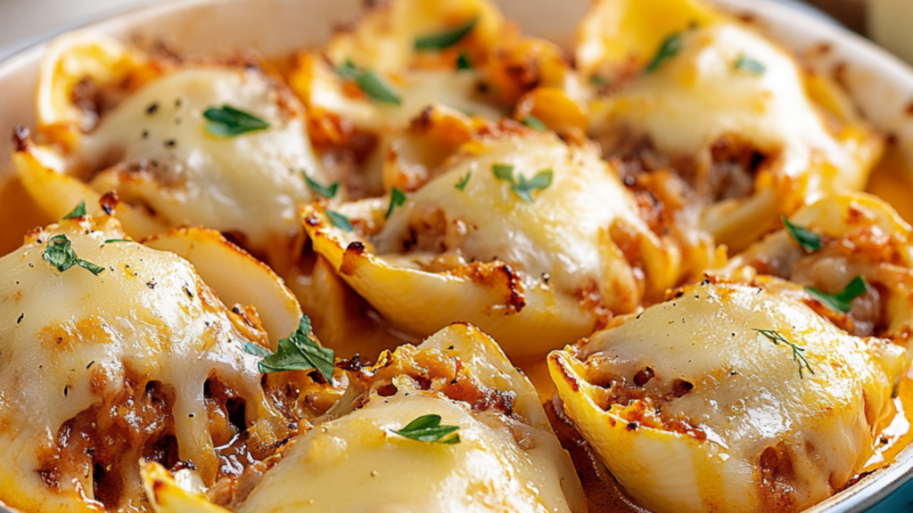 Coquilles farcies à la citrouille et au gouda depuis recettemoderne