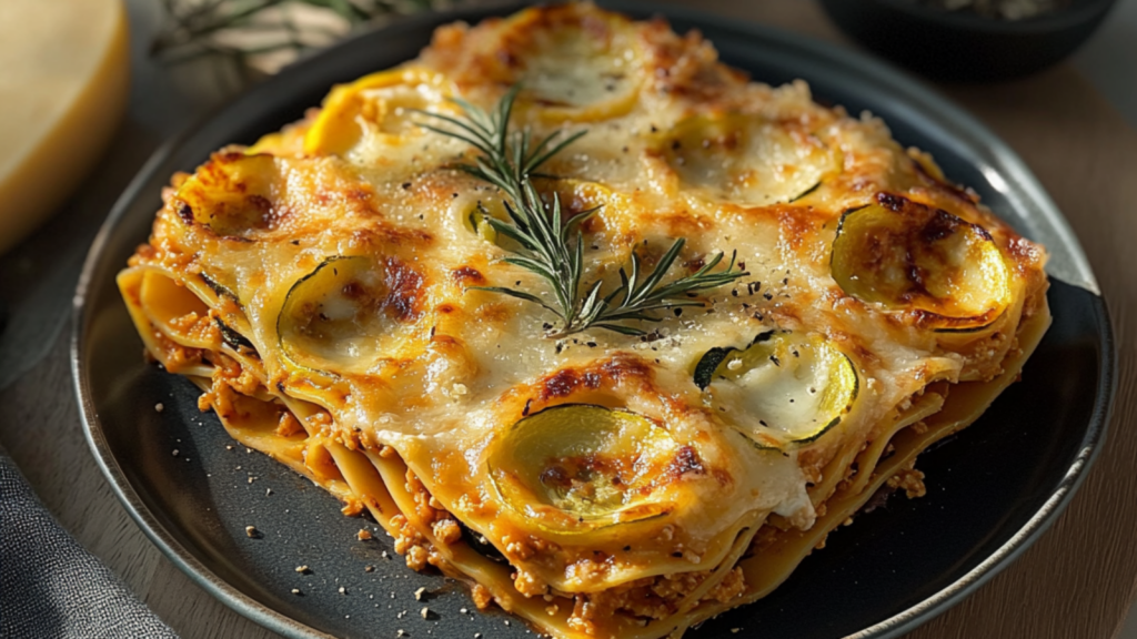 Rouleaux de lasagne au fromage et au zucchini depuis recettemoderne