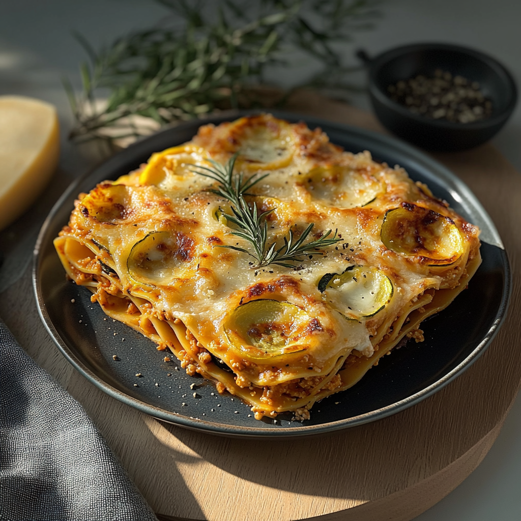 Rouleaux de lasagne au fromage et au zucchini depuis recettemoderne
