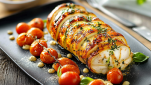 Tresse feuilletée courgettes poulet depuis recettemoderne