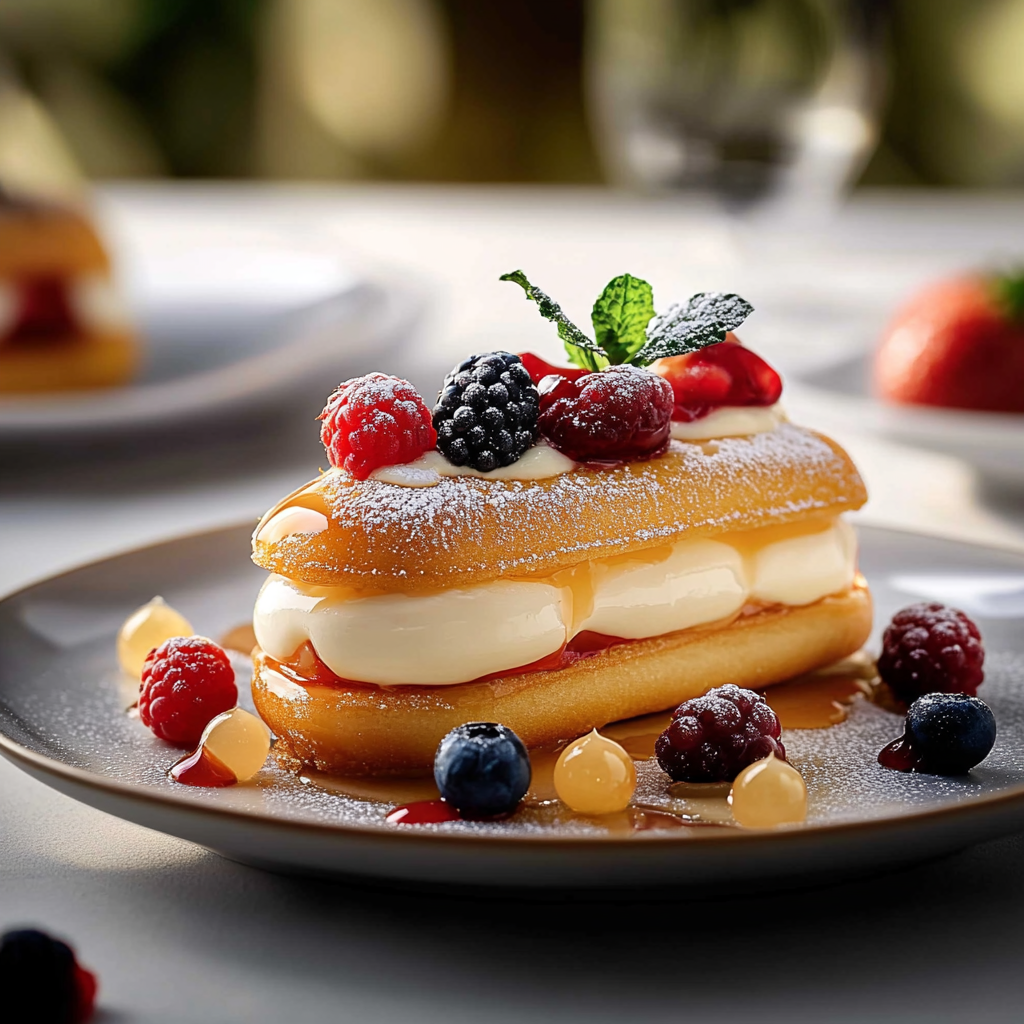  Moelleux à la crème et aux fruits depuis recettemoderne