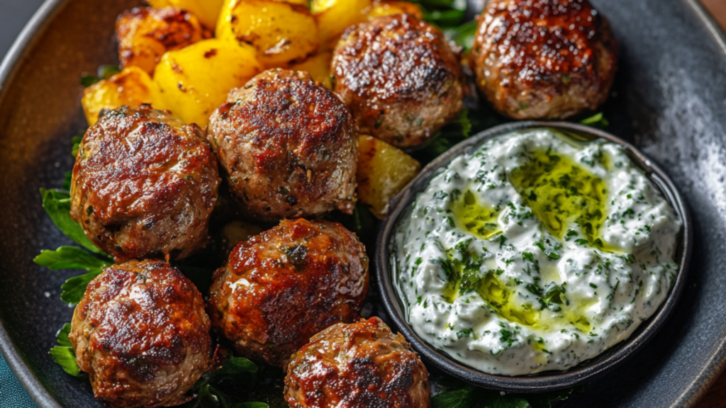Boulettes de viande grecques depuis recettemoderne