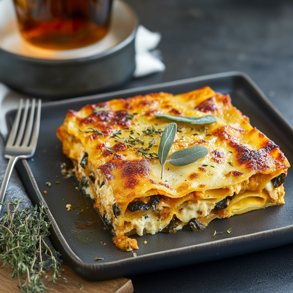 Rouleaux de lasagnes à la courge musquée depuis recettemoderne