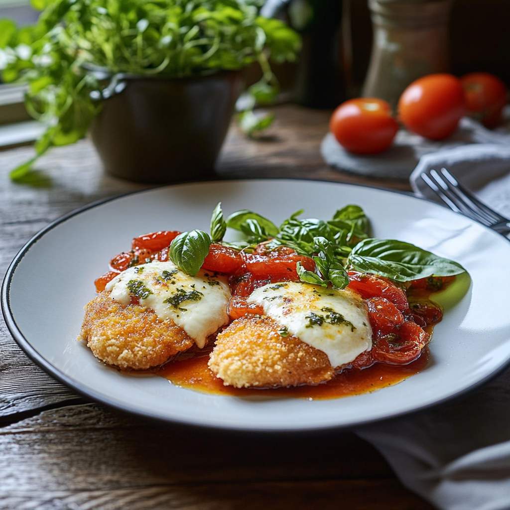 Escalope de poulet mozzarella depuis recettemoderne