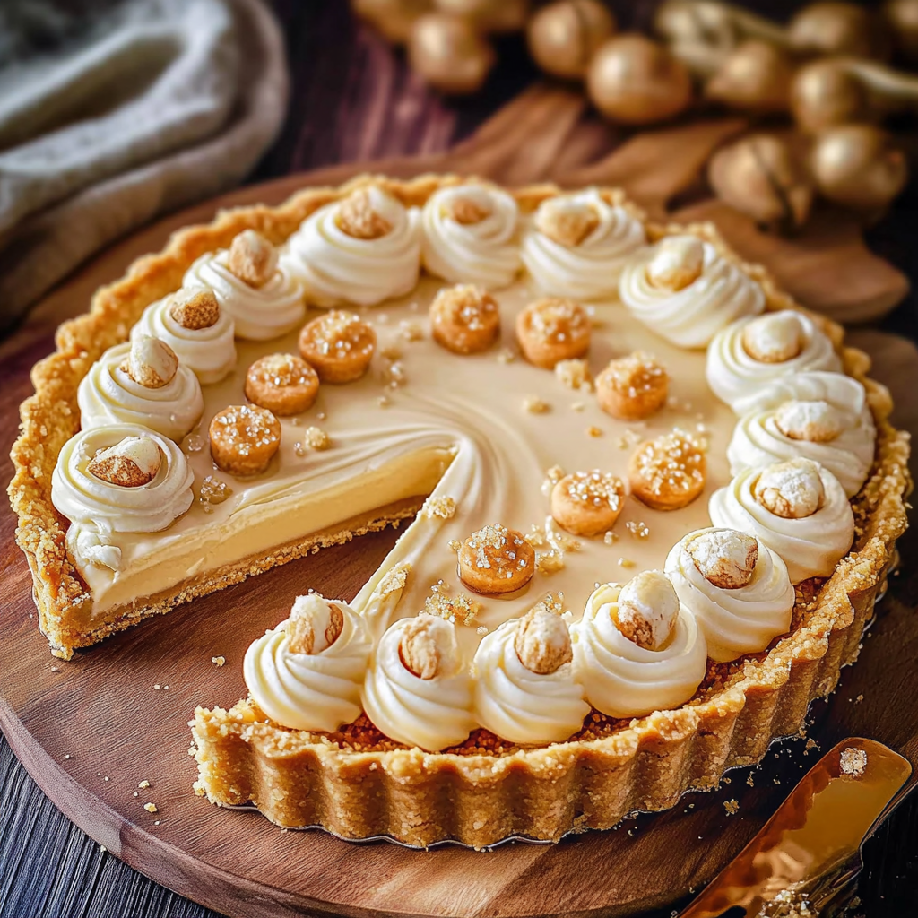 Tarte à la vanille et spéculoos depuis recettemoderne