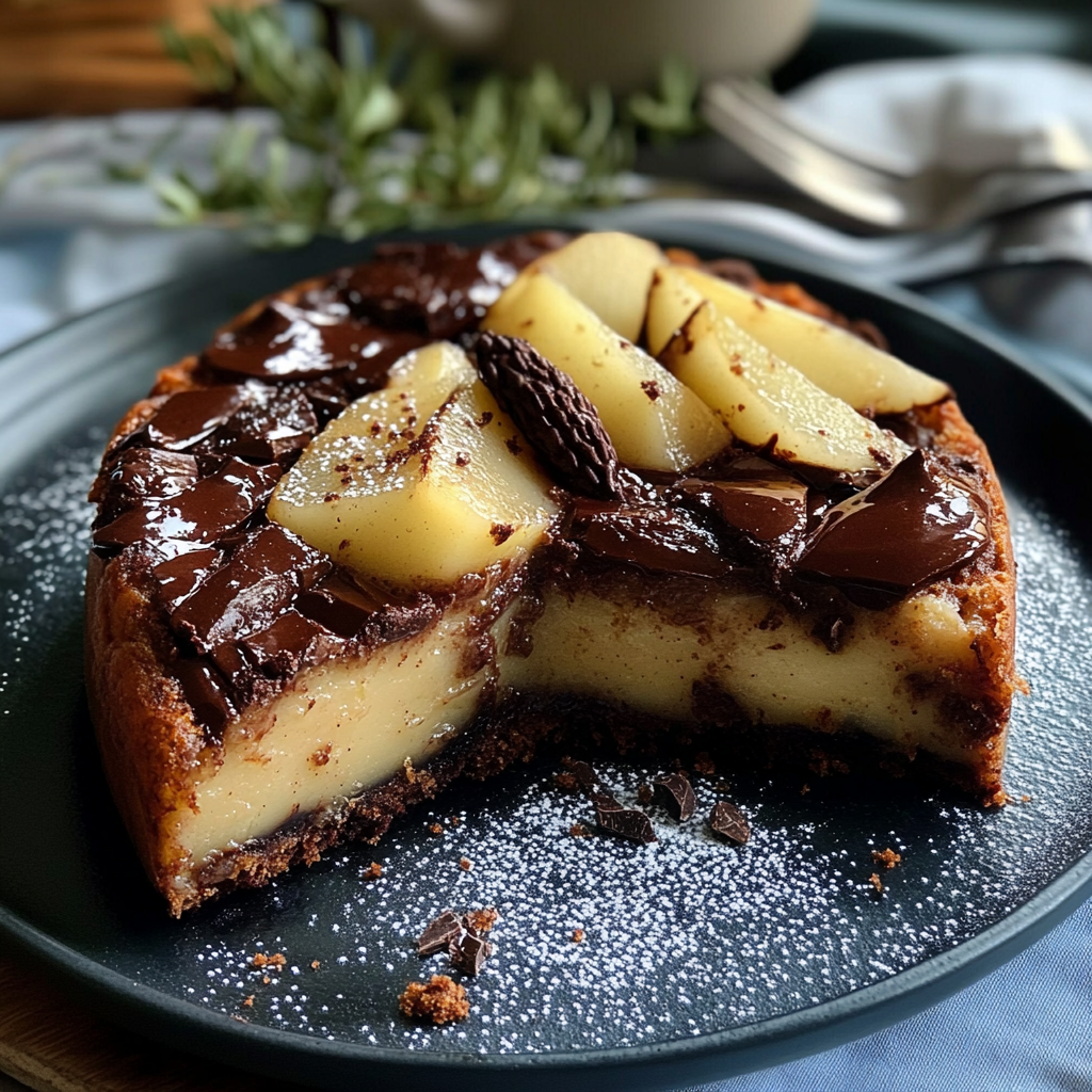 Clafoutis aux Poires et au Chocolat depuis recettemoderne