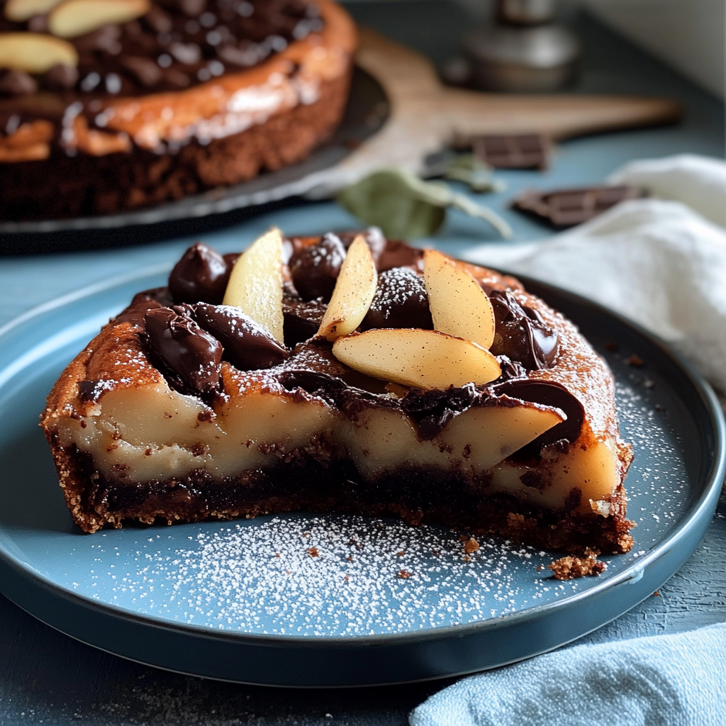 Clafoutis aux Poires et au Chocolat depuis recettemoderne