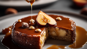 Gâteau automnal poire et caramel depuis recettemoderne