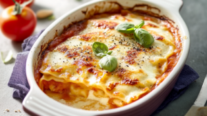 Gratin de ravioles au chèvre depuis recettemoderne