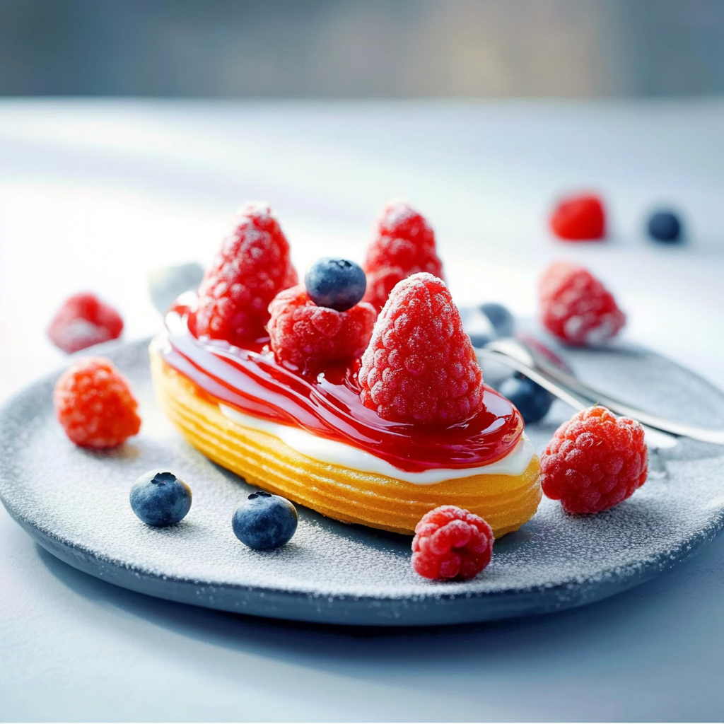  Moelleux à la crème et aux fruits depuis recettemoderne