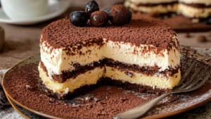 Gâteau à étages au tiramisu depuis recettemoderne