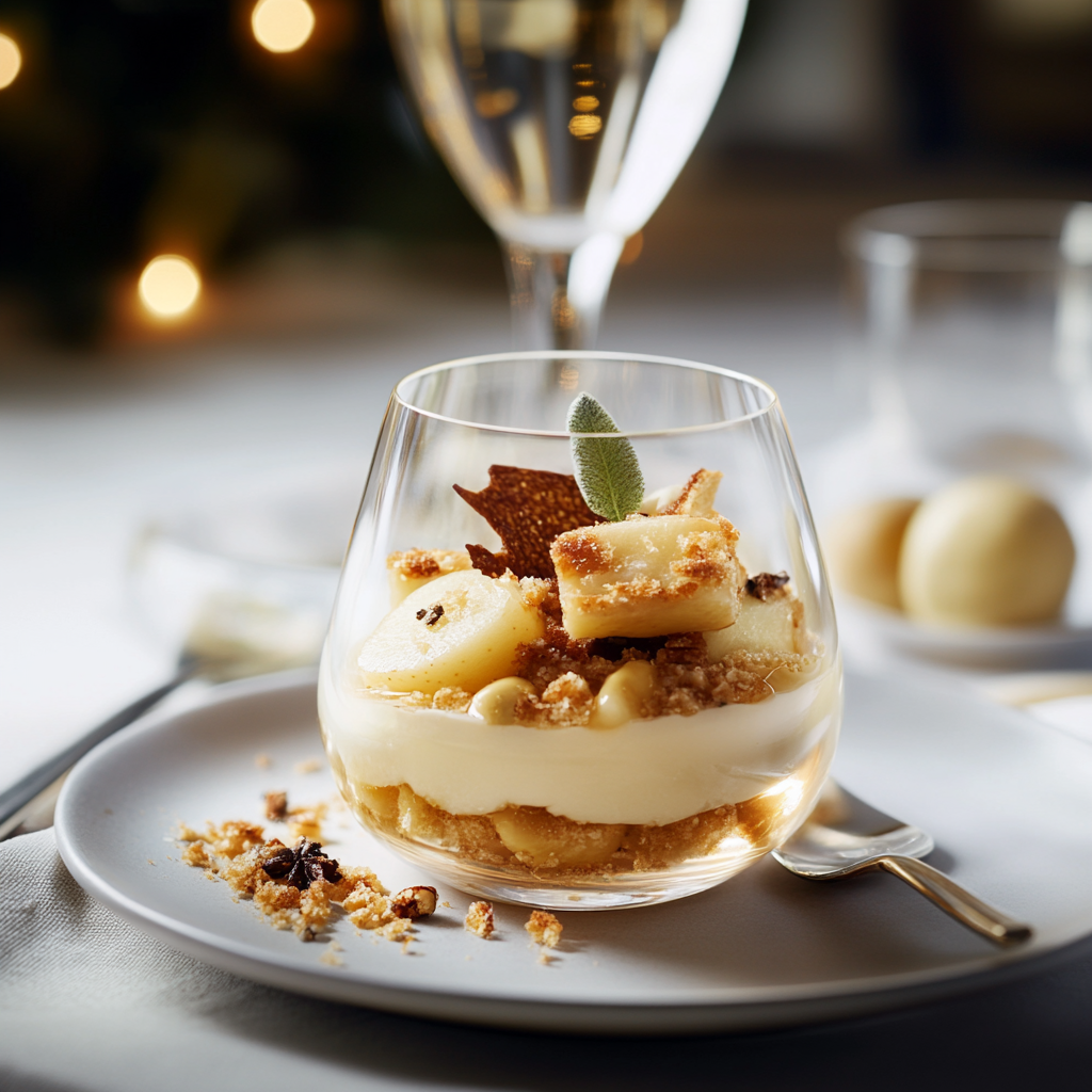 Verrine de Pain d'Épice et Pomme depuis recettemoderne
