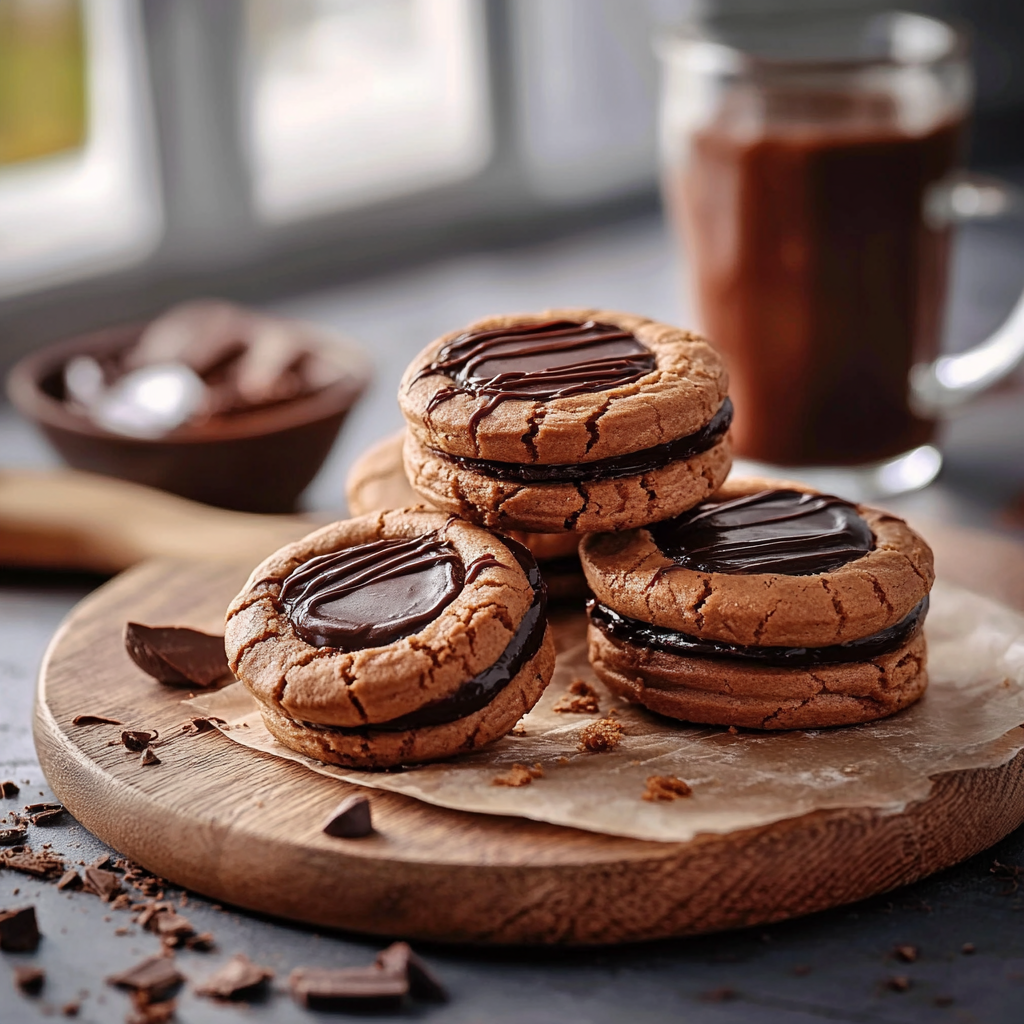 Biscuits sages aux noix au chocolat depuis recettemoderne