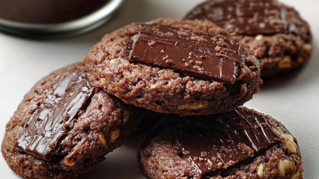 Biscuits sages aux noix au chocolat depuis recettemoderne