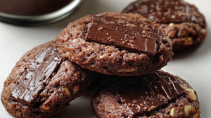 Biscuits sages aux noix au chocolat depuis recettemoderne