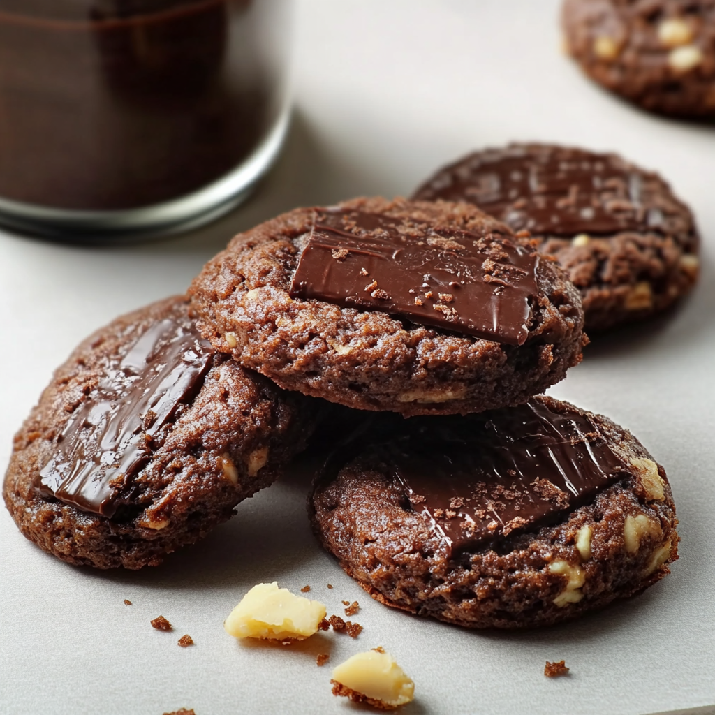 Biscuits sages aux noix au chocolat depuis recettemoderne