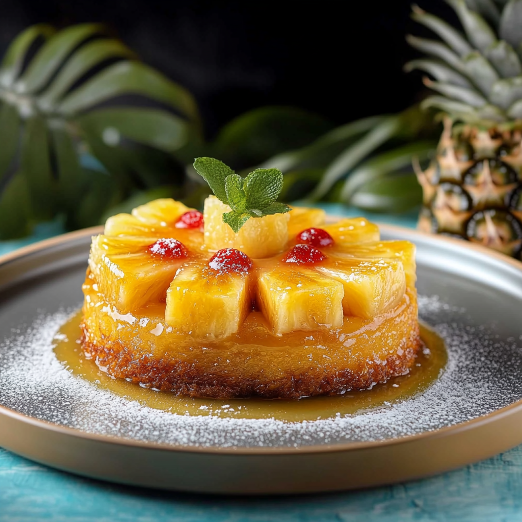 Gâteau de Semoule à l’Ananas depuis recettemoderne