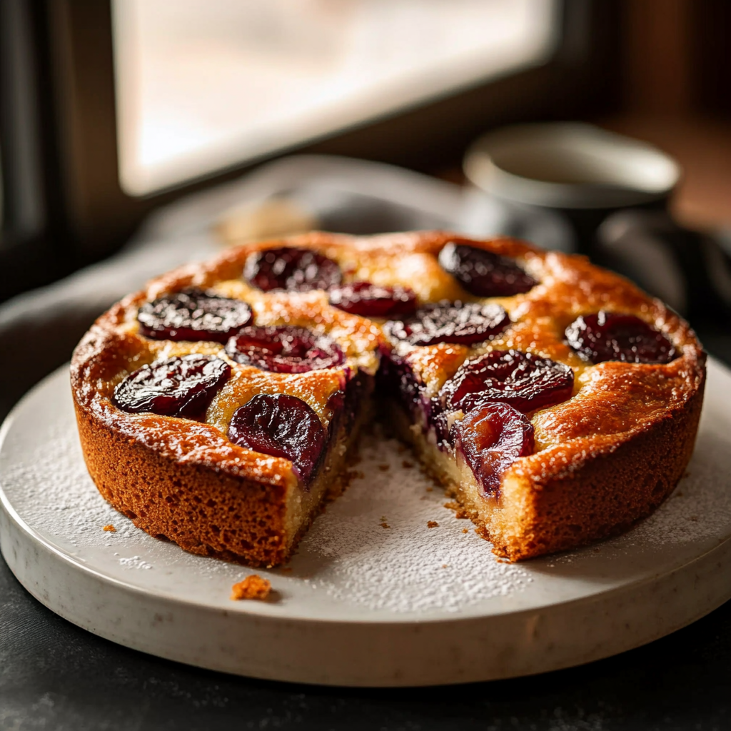 Moelleux aux prunes depuis recettemoderne