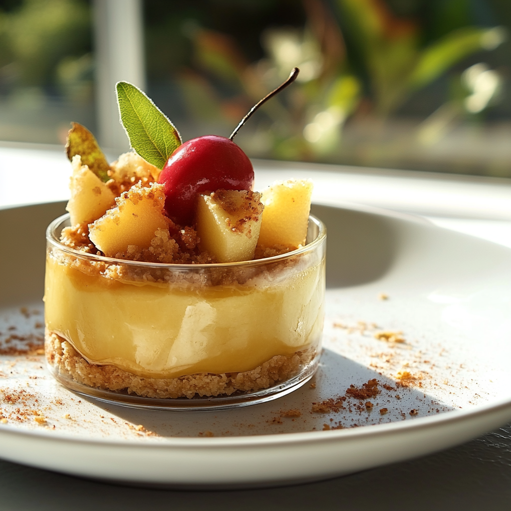 Verrine de Pain d'Épice et Pomme depuis recettemoderne